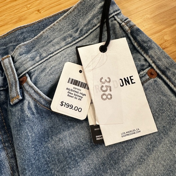 Re/Done light blue jeans with raw edge - Picture 2 of 4